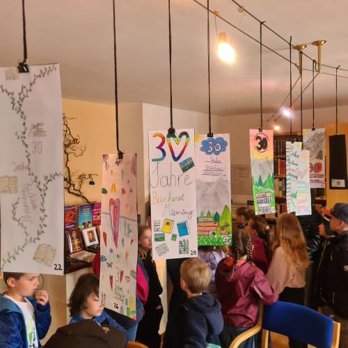 Besuch in der Gemeinde-Bücherei
