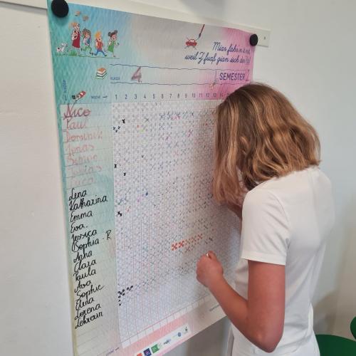 Zu Fuß in die Schule