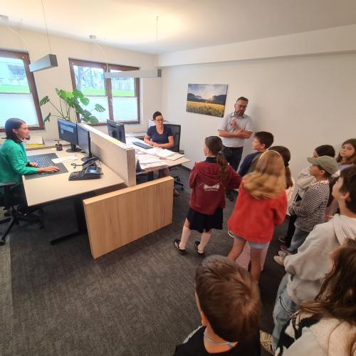 Besuch beim Bürgermeister