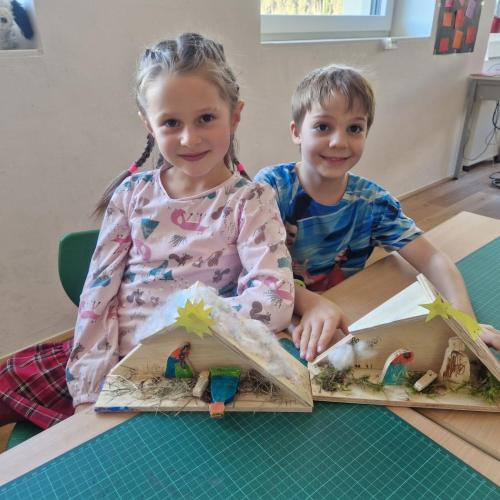 Krippenbau in der 2.Klasse