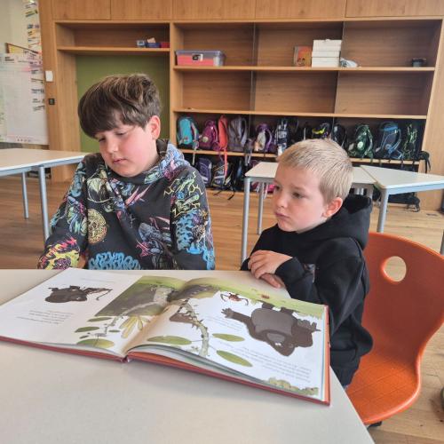 Vorlesestunde für die Kindergartenkinder