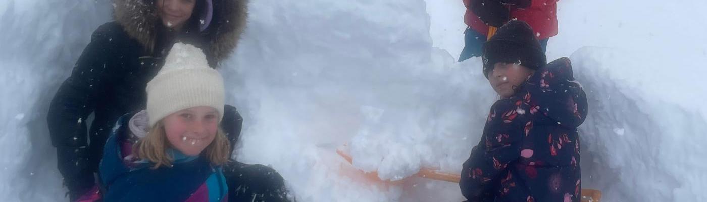 Winterspaß im Schneegestöber