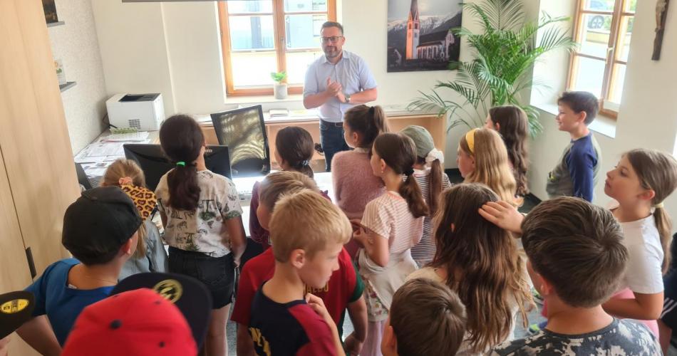 Besuch beim Bürgermeister