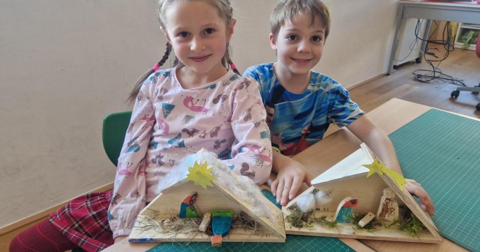 Krippenbau in der 2.Klasse